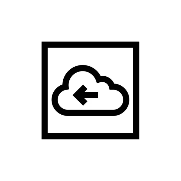 Cloud Computing Icon Vector Ilustrare — Vector de stoc