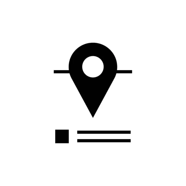 Navigation Pin Marker Simple Icon Vector Illustration — Stock Vector