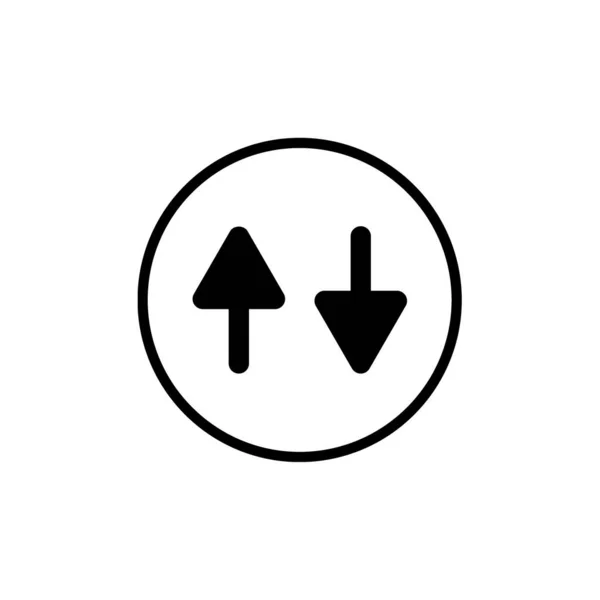 Vector Ilustración Flechas Navegación Icono Moderno — Vector de stock