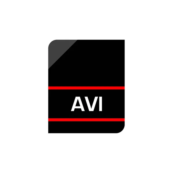 Avi Dateiformat Icon Vektor Illustration — Stockvektor