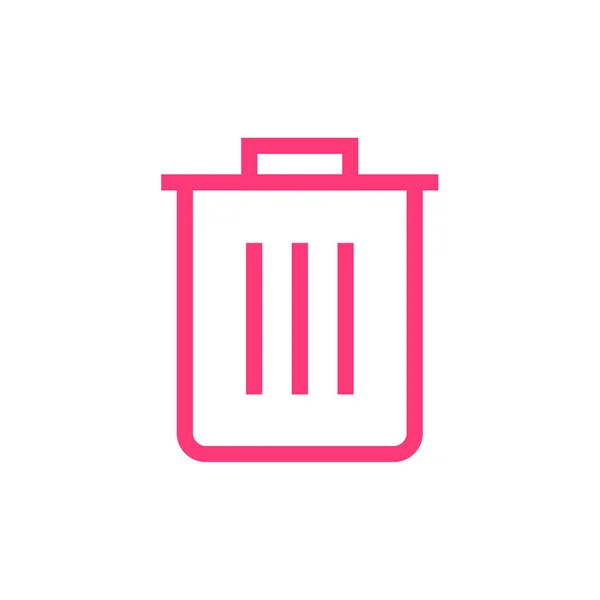ゴミ箱のWebアイコンイラスト — ストックベクタ