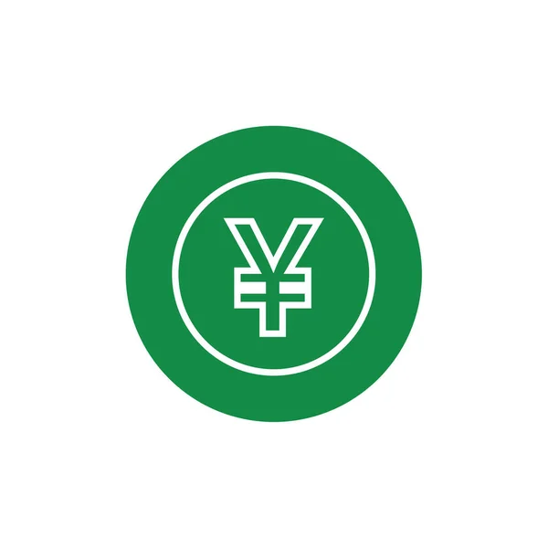 Yen Symbol Isolierter Vektor Auf Weißem Hintergrund Design Flacher Vektorsymbole — Stockvektor