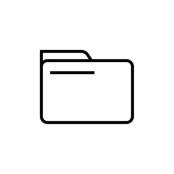 Dossier Icône Web Illustration Simple — Image vectorielle