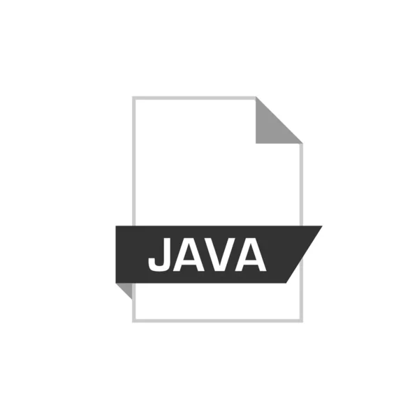Java Dosya Uzantısı Vektör Illüstrasyonu — Stok Vektör
