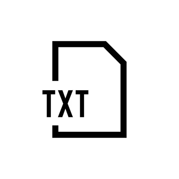 Icono Formato Archivo Txt Vector Illustration — Archivo Imágenes Vectoriales