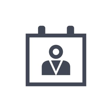 Takvim simgesi, vektör çizimi