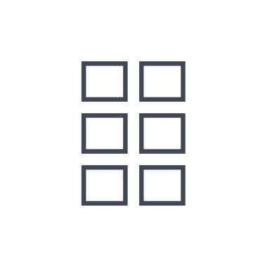 Evet ux wirefram düzeni, web sayfası simgesi 