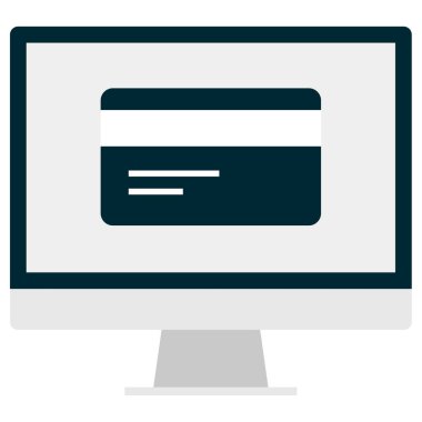 Kredi Kartı Ödeme Vektör İllüstrasyon