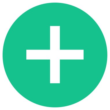 Artı modern simge vektör illüstrasyonunu ekle     