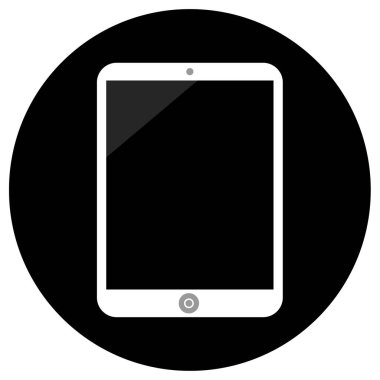 tablet simgesi, vektör illüstrasyonu 