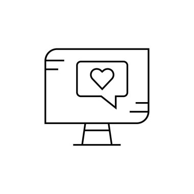 Metin Mesajlaşması basit bir simge vektör illüstrasyonu  