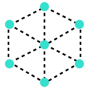ağ bağlantısı teknolojisi simgesi - taslak biçimi 