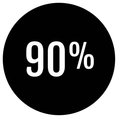 yüzde oran simgesi vektör illüstrasyonu 