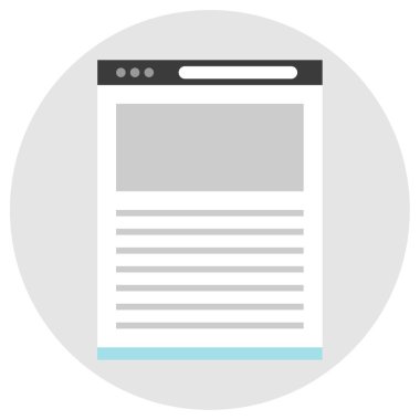 Web sitesi ve uygulama tasarımı için tarayıcı vektör simgesi 