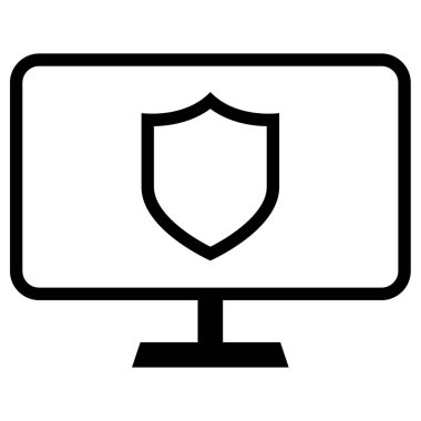 Güvenlik kalkan satırı simgesi