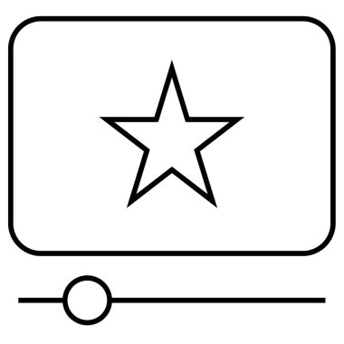 yıldız favori vektör simgesi 