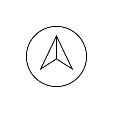 ok, web basit simgesi illüstrasyonu