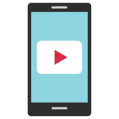 akıllı telefon simgesi basit vektör illüstrasyonu