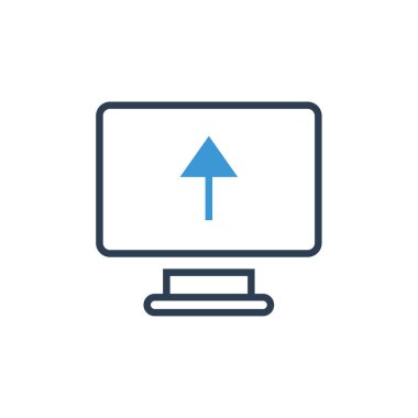 vektör ince çizgi simgesi yükle