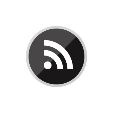  rss sosyal logo simgesi vektör illüstrasyonu