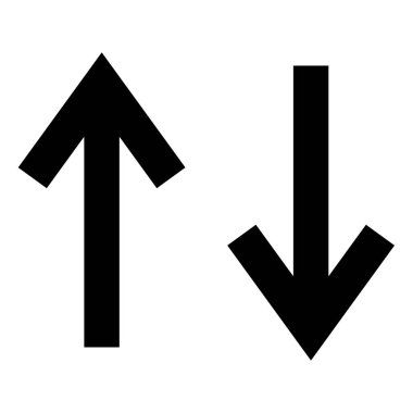 Modern ok simgesinin vektör illüstrasyonu    