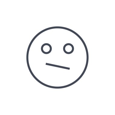 emoji, yüz ifadesi sembolü, simge simgesi, vektör illüstrasyonu