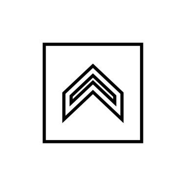 ok, web basit simgesi illüstrasyonu