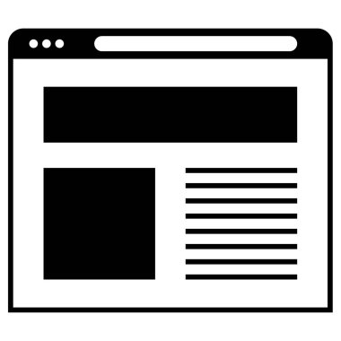 wirefram simgesi vektör illüstrasyonu