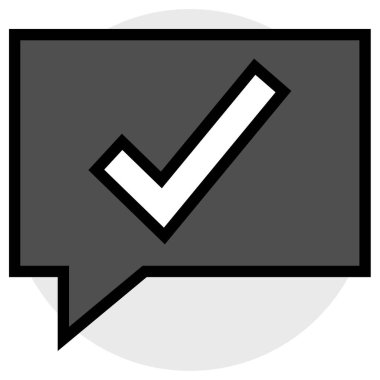 SMS ve Metin Mesajlaşması ikon vektör illüstrasyonu