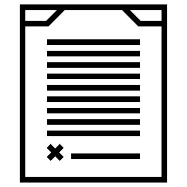 Belge. Web simgesi basit tasarım