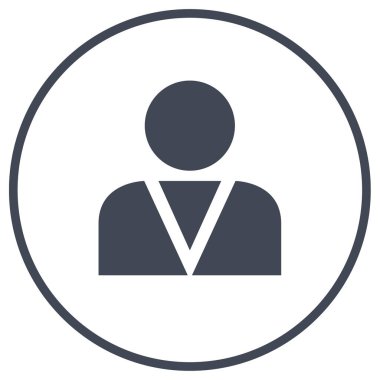 kullanıcı profili simgesi, vektör illüstrasyonu basit tasarım