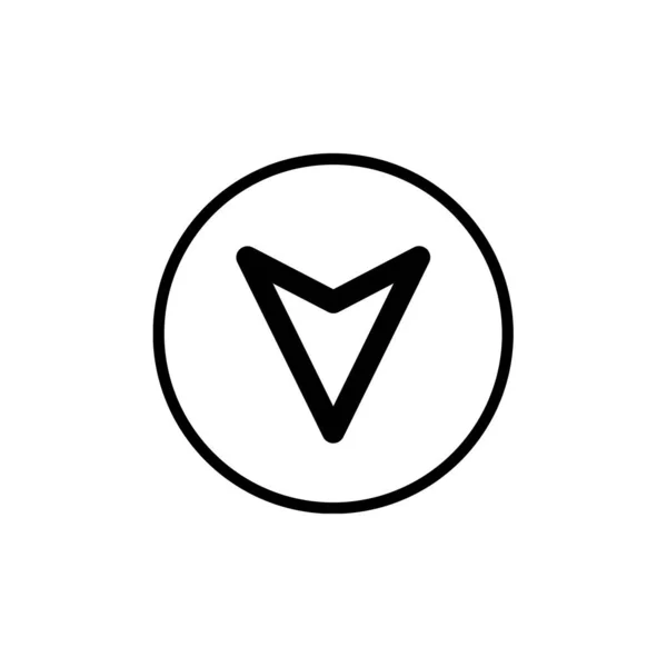 Navegação Ícone Vetor Ilustração Design Logotipo —  Vetores de Stock