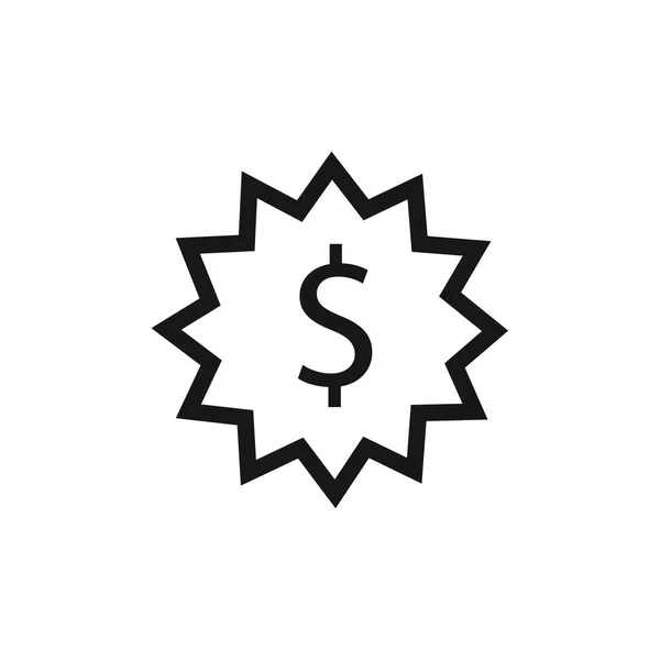 Dollarpictogram Geld Teken Vector — Stockvector