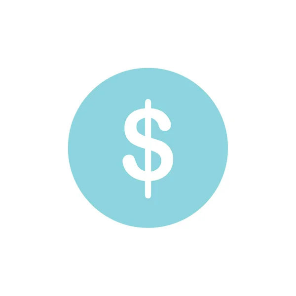Ikona Znaku Dolara Projekt Wektora — Wektor stockowy