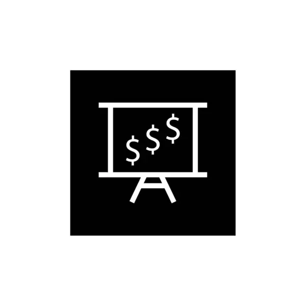 Dollar Sign Vector Flat Icon — Stock Vector