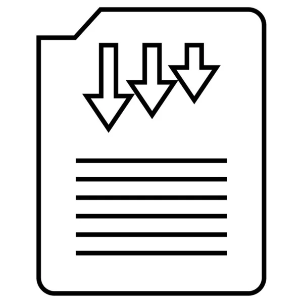 Relatórios Ícone Web Ilustração Simples — Vetor de Stock
