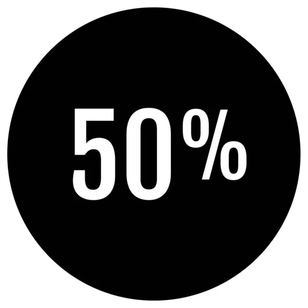Prozentsatz Symbolvektor Illustration — Stockvektor