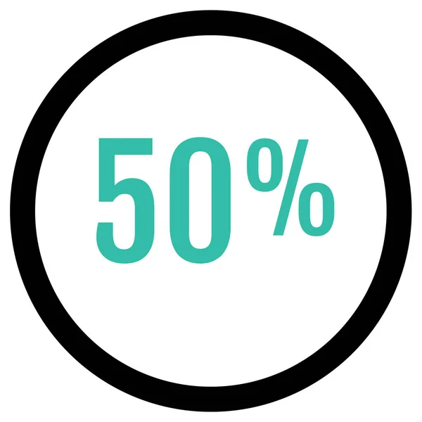 Prozent Rabatt Symbol Vektorillustration — Stockvektor