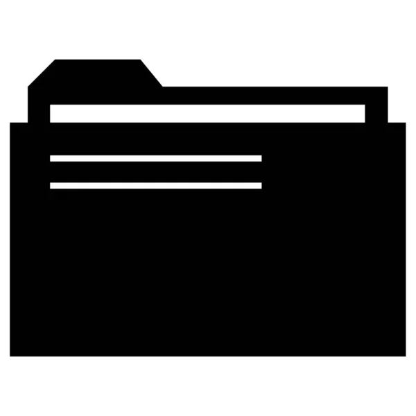 Folder Ikon Web Ilustrasi Sederhana - Stok Vektor