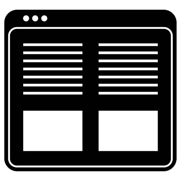浏览器矢量图标为网站和应用程序设计 — 图库矢量图片