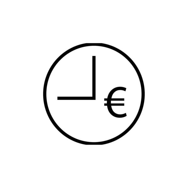Euron Ikonen Vektor Illustration — Stock vektor