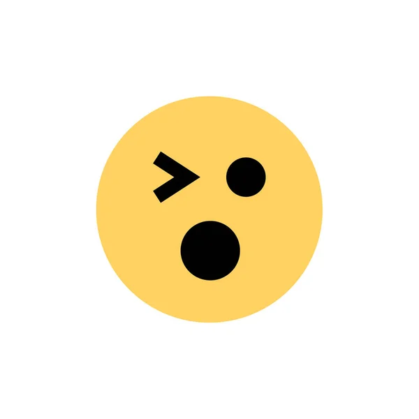 Emoji Symbol Gesichtsausdruck Emotionssymbol Vektorillustration — Stockvektor