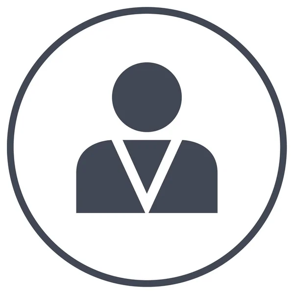 Felhasználói Profil Ikon Vektor Illusztráció Egyszerű Tervezés — Stock Vector