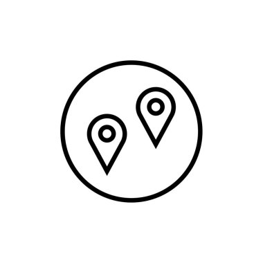 GPS ve Navigasyon simgesi, vektör illüstrasyonu      