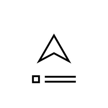 GPS ve Navigasyon simgesi, vektör illüstrasyonu      