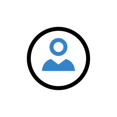 kullanıcı profili simgesi, vektör illüstrasyonu basit tasarım