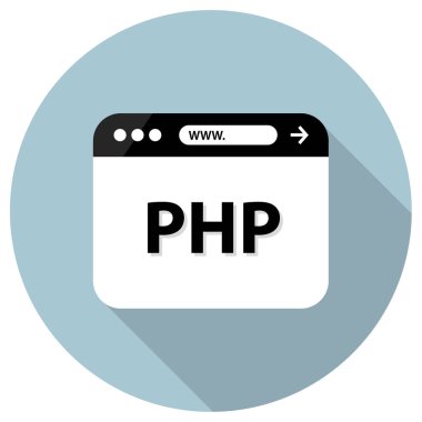 Web Geliştirme basit simgesi, vektör illüstrasyonu