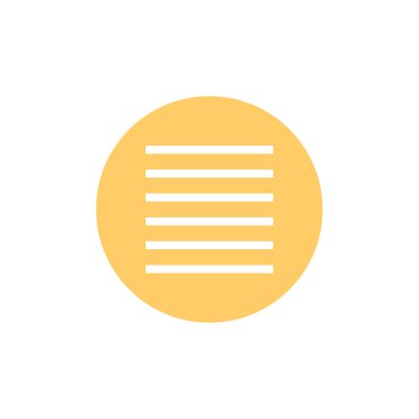 satırlar çoklu seçenek simgesi, vektör illüstrasyonu 