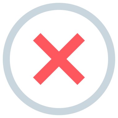 Simge işareti, vektör illüstrasyonunu sil 