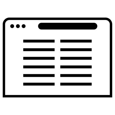 Belge. Web simgesi basit illüstrasyon